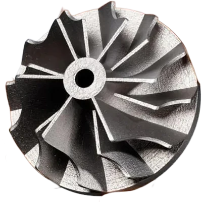 Turbine métallique imprimée en 3D