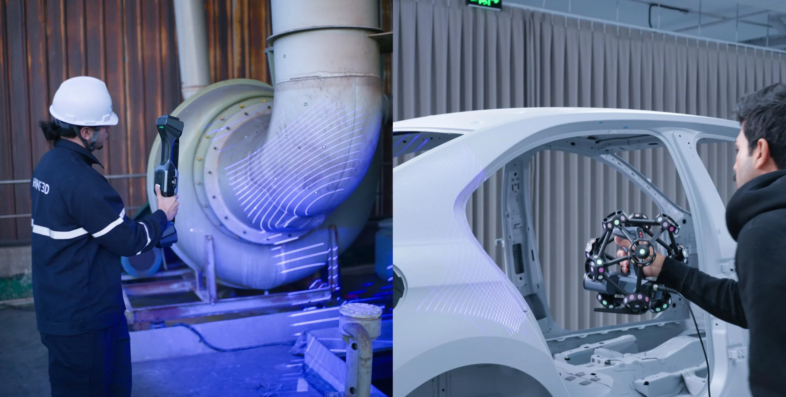 Scan 3D industriel sur une pièce technique